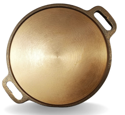 Smooth Golden Finish Cast Iron Roti/Chapati/Dosa Kallu Tawa | 12 inch - Image 2